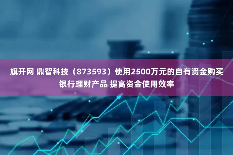 旗开网 鼎智科技（873593）使用2500万元的自有资金购买银行理财产品 提高资金使用效率